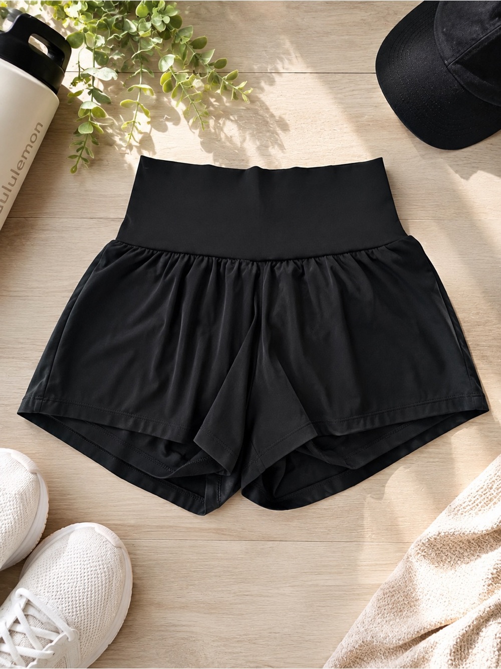 Halara Black Athletic Running Shorts Built In Liner Women’s Small